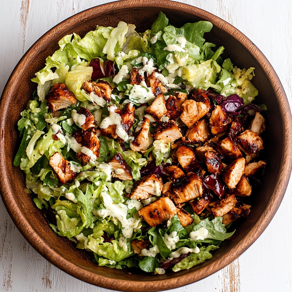 BBQ Chicken Chopped Salad with Cilantro Ranch