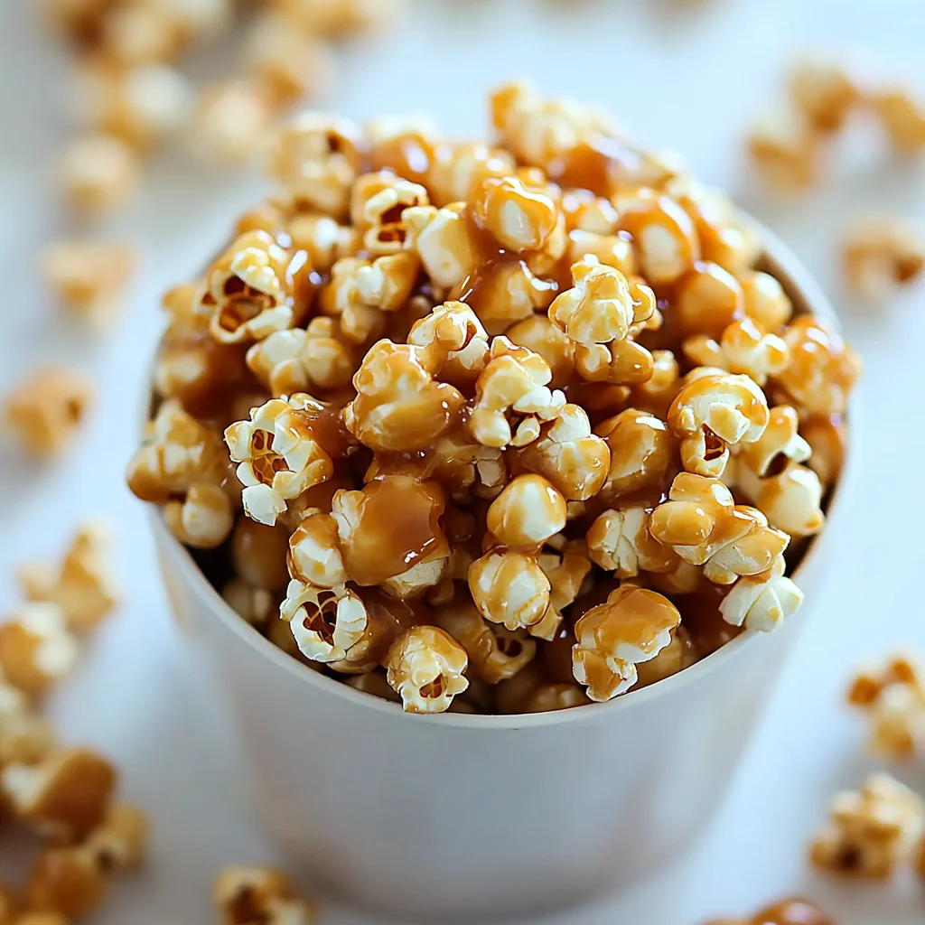 Crunchy Caramel Popcorn Without Corn Syrup
