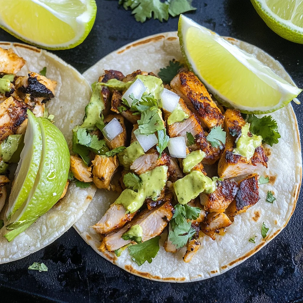 Grilled Chicken Street Tacos