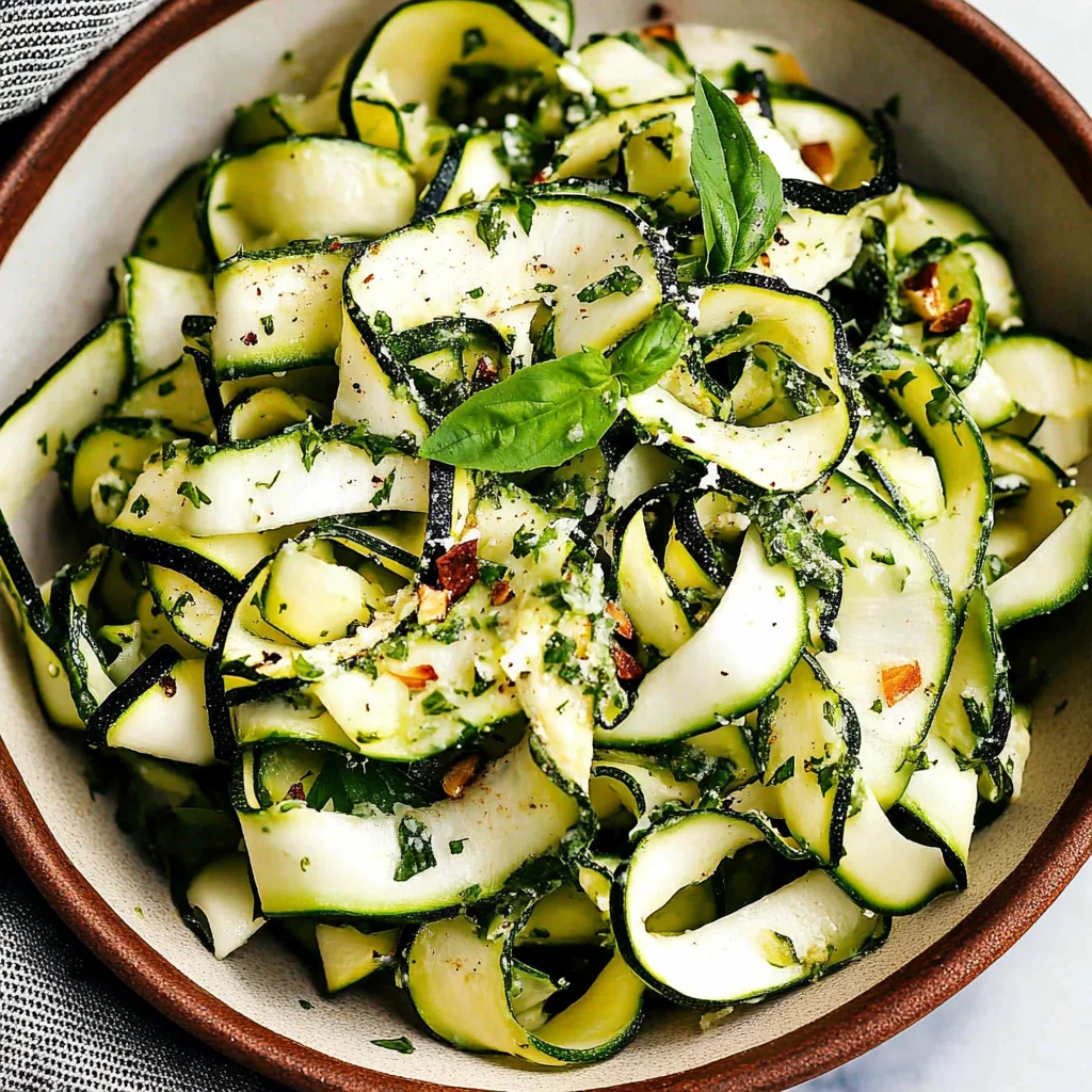 10-Minute Shaved Zucchini Salad