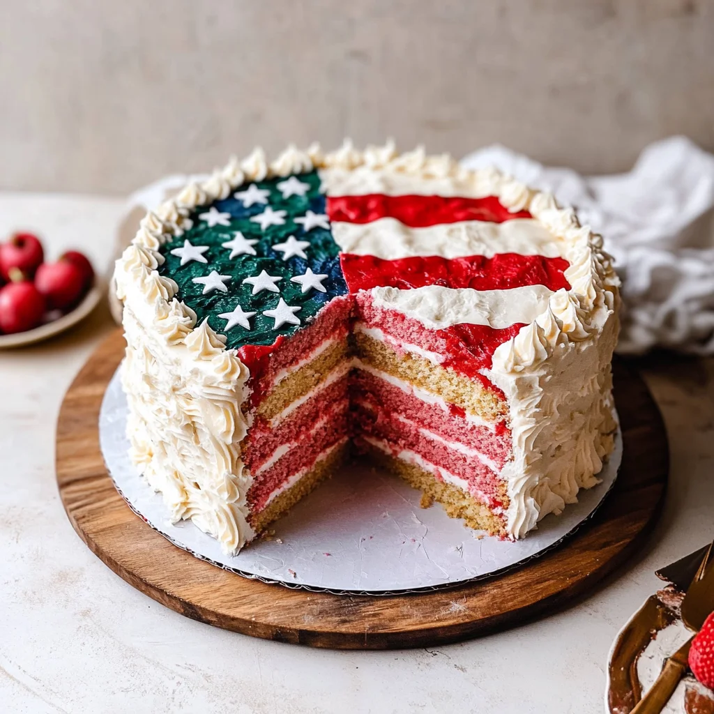 American Flag Cake