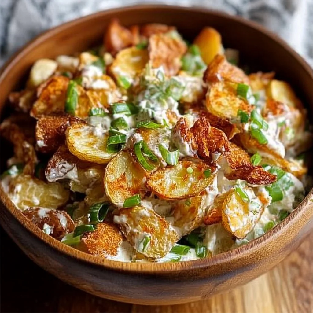 Crispy Smashed Potato Salad