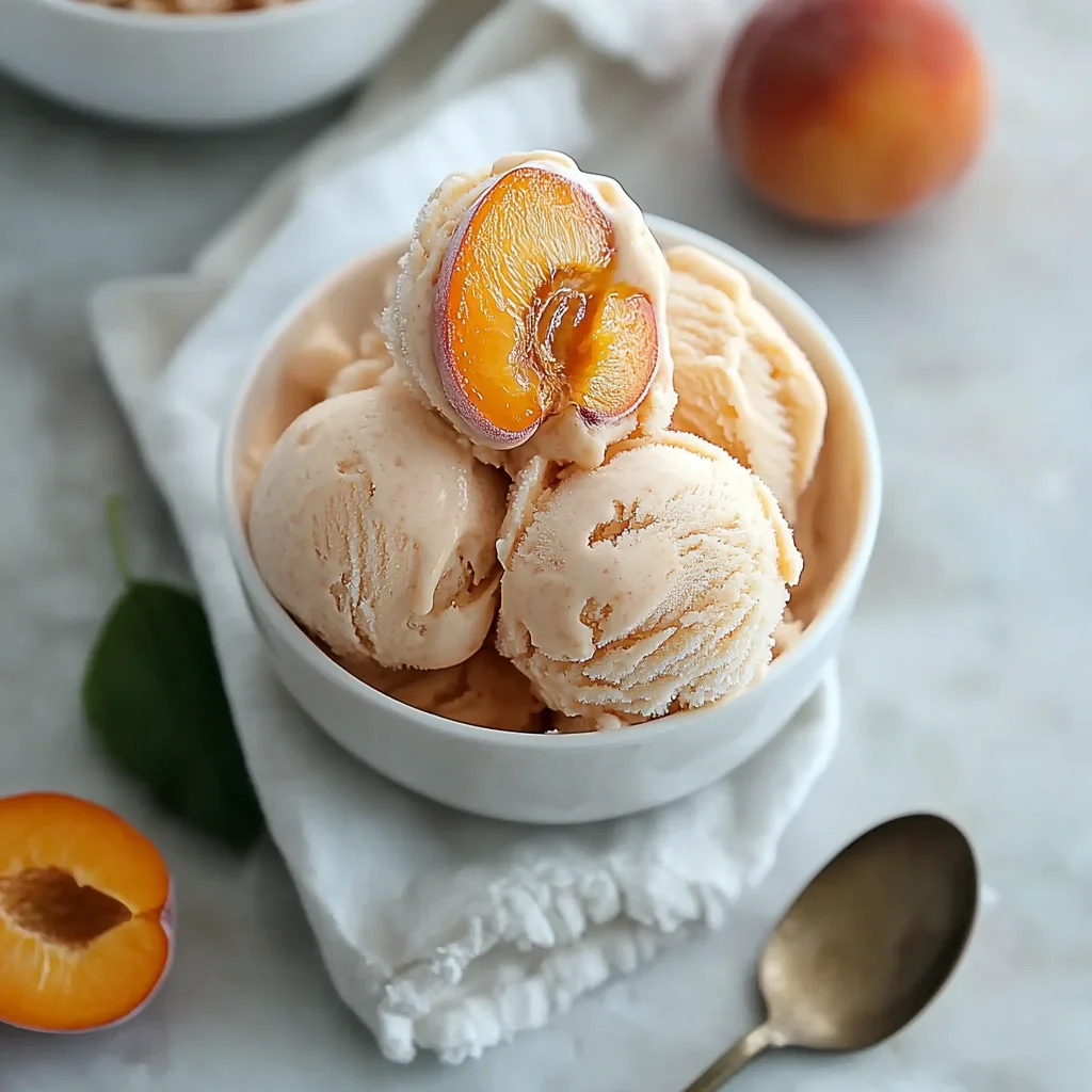 Delicious Apricot Ice Cream