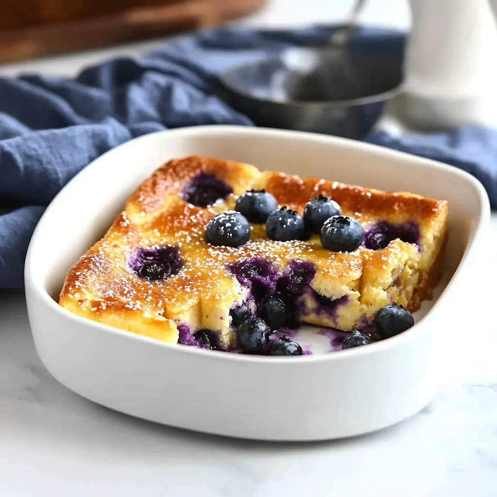 Delicious Blueberry Egg Bake