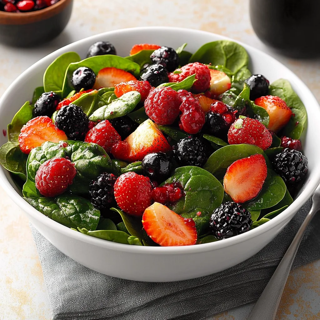 Four-Berry Spinach Salad