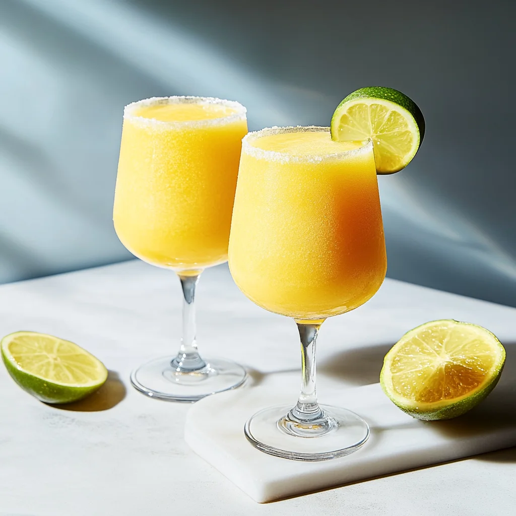 Frozen Mango Margarita Mocktail