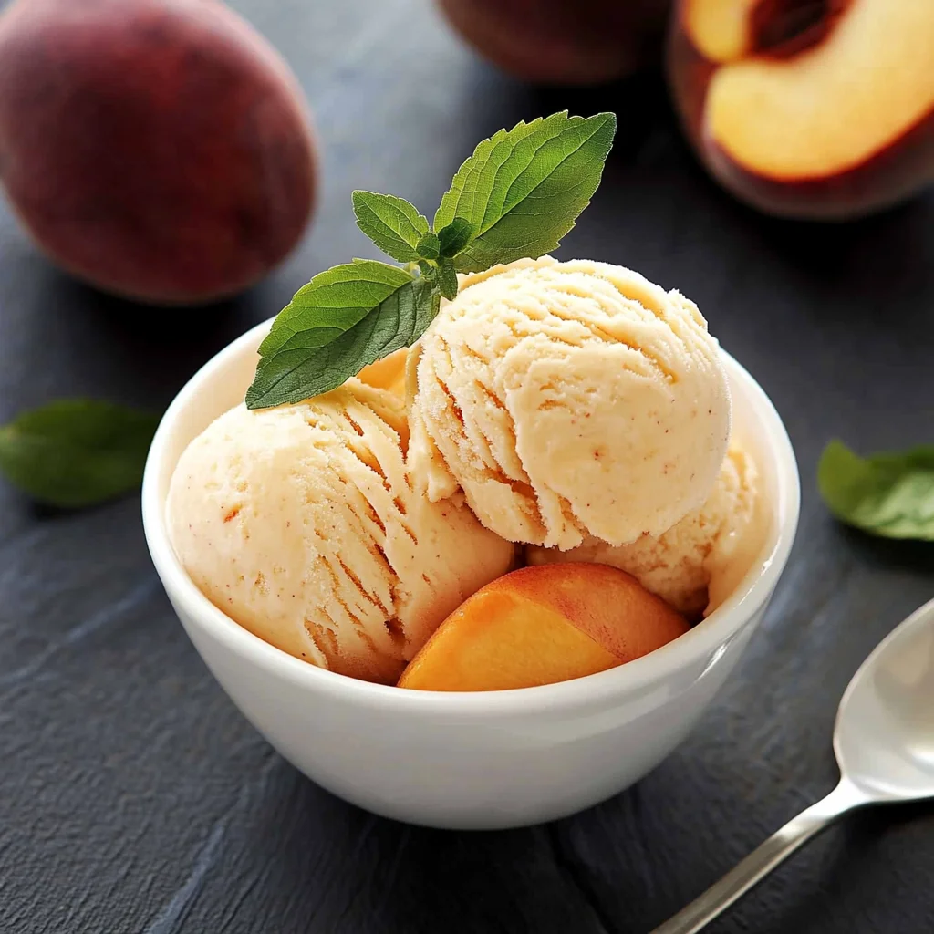 Peach Frozen Yogurt