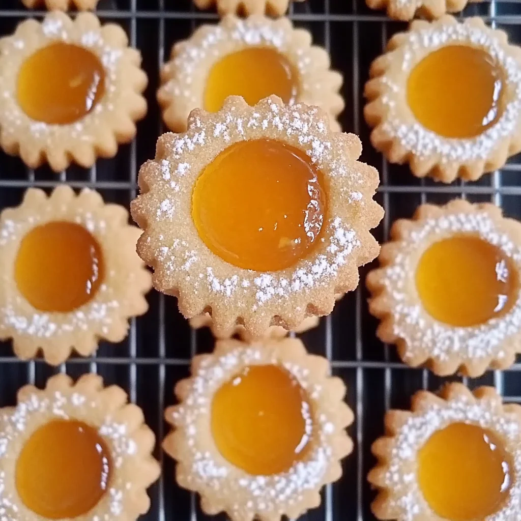 Quick Apricot Jam Cookies