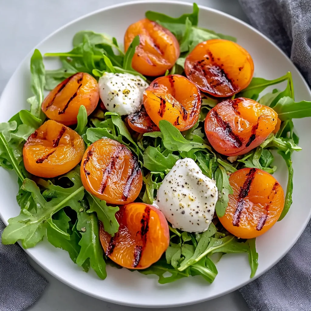 Refreshing Grilled Apricots Salad