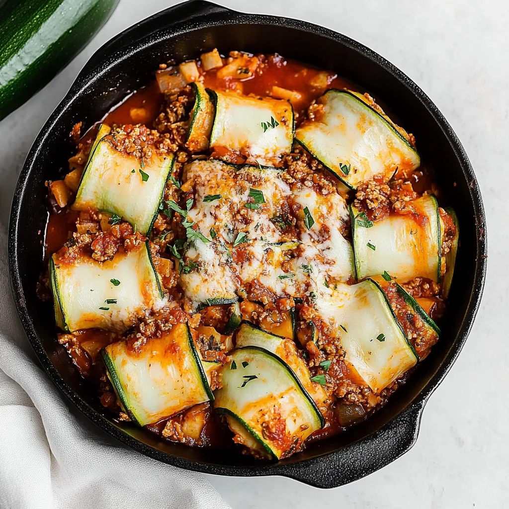 Zucchini Roll Ups (Lasagna Rolls)