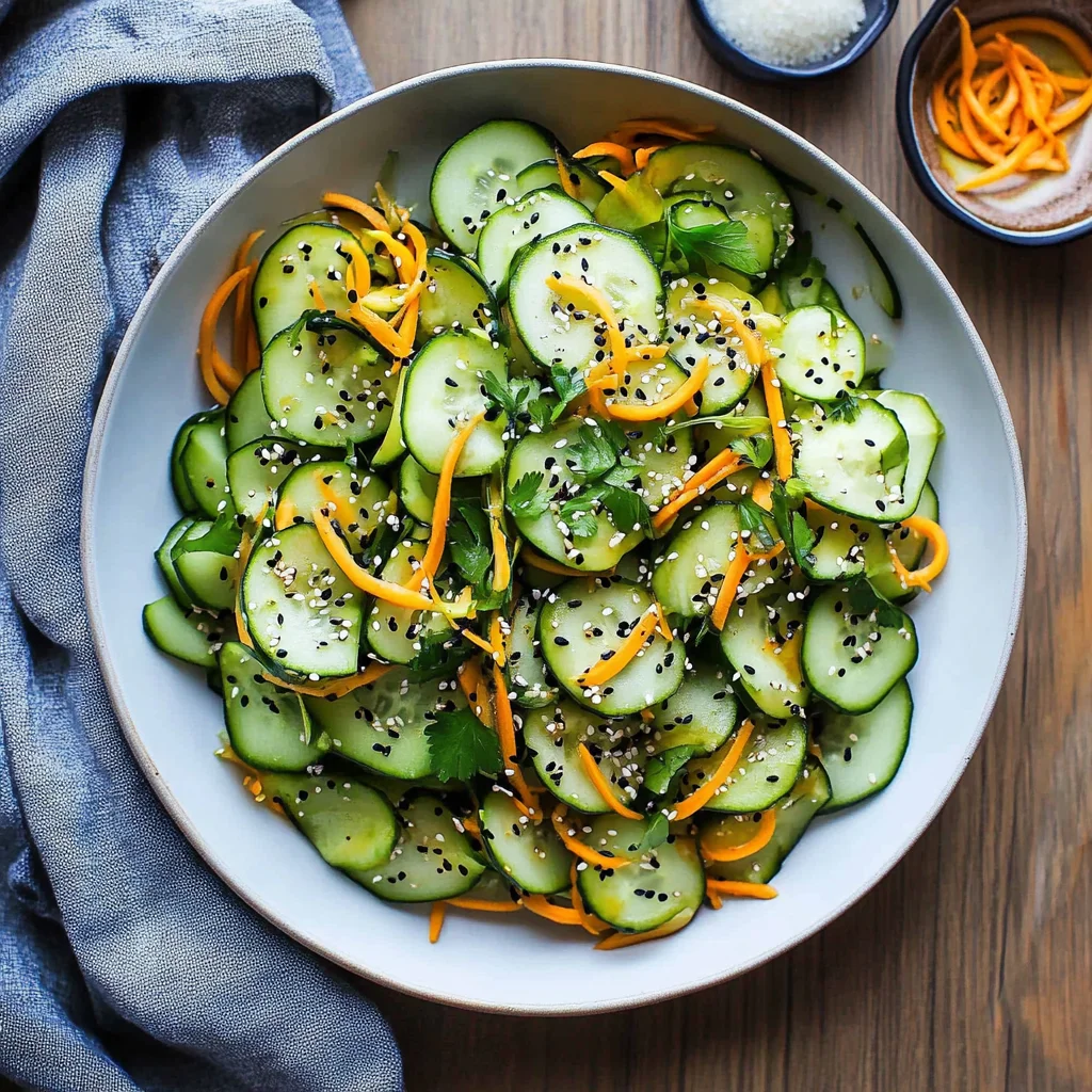 10-Minute Ginger Miso Cucumber Salad