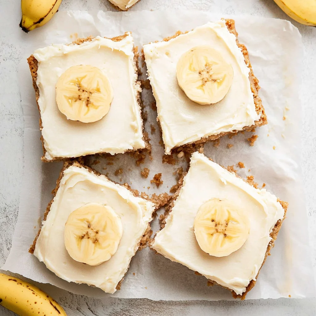 Banana Bars with Cream Cheese Frosting