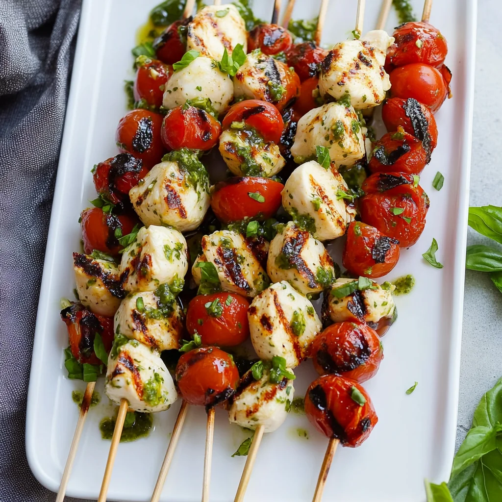 Chicken Caprese Skewers