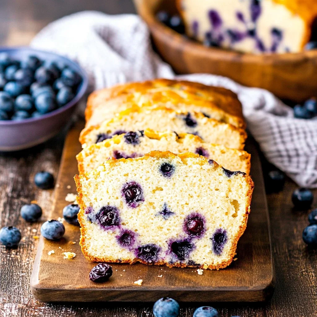 Cream Cheese Blueberry Bread