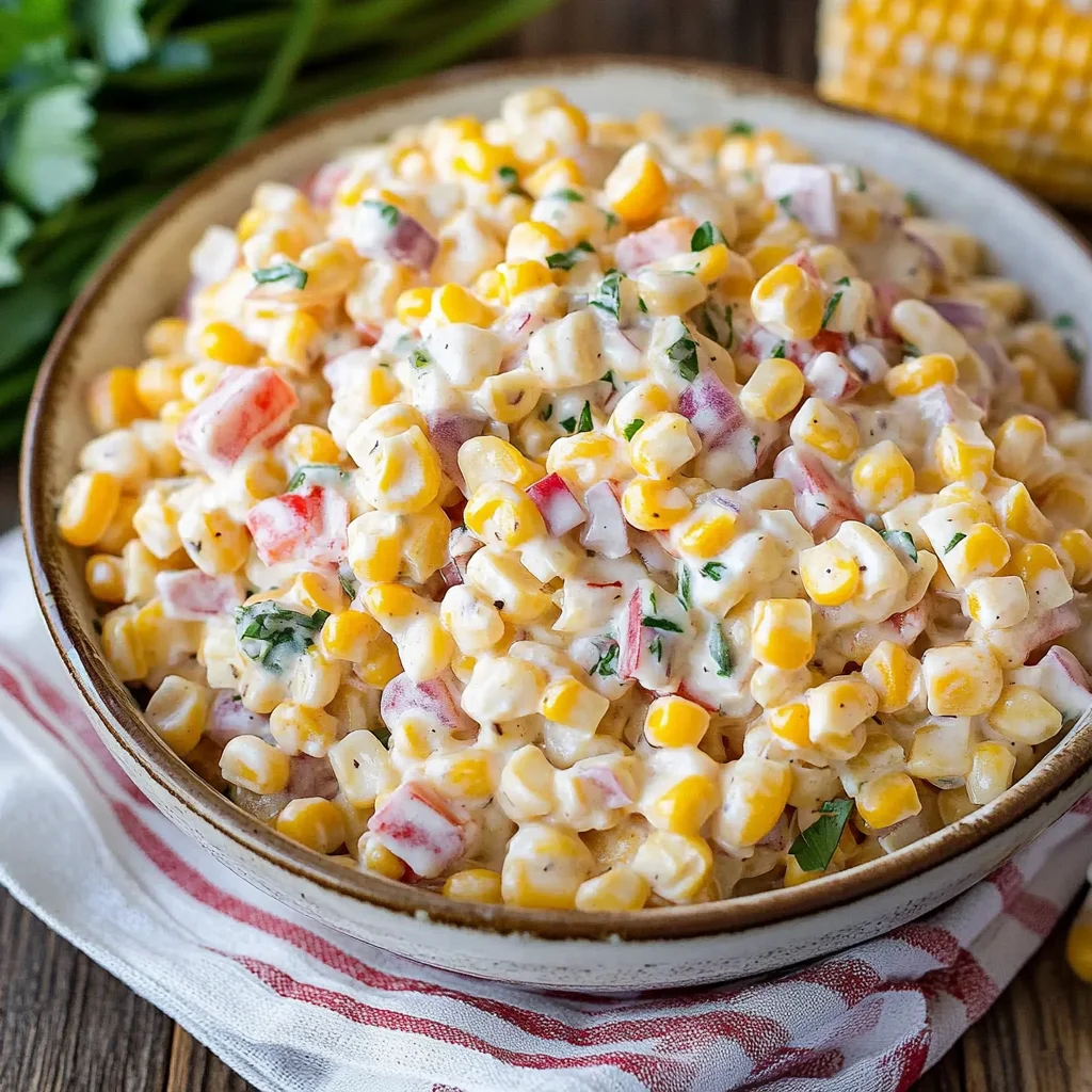 Creamy Corn Salad Recipe