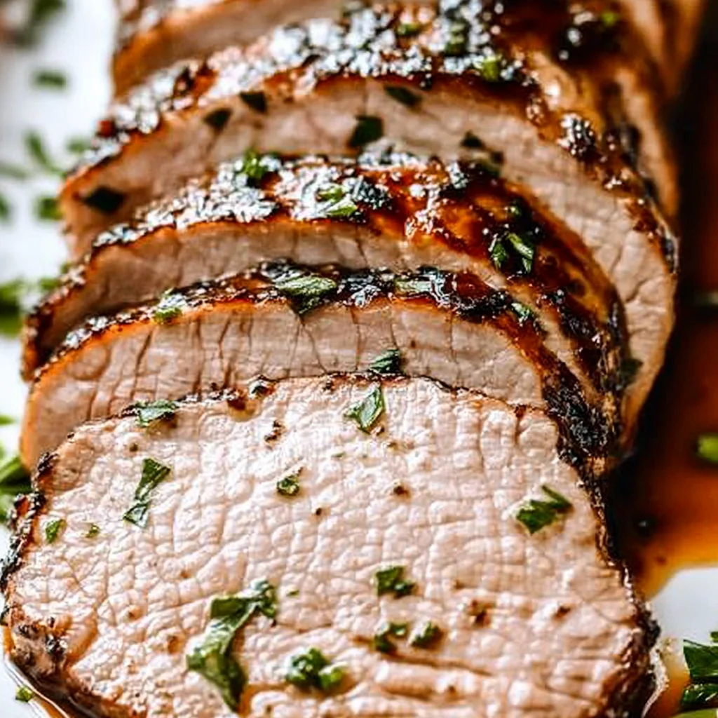 Garlic Balsamic Crusted beef Tenderloin