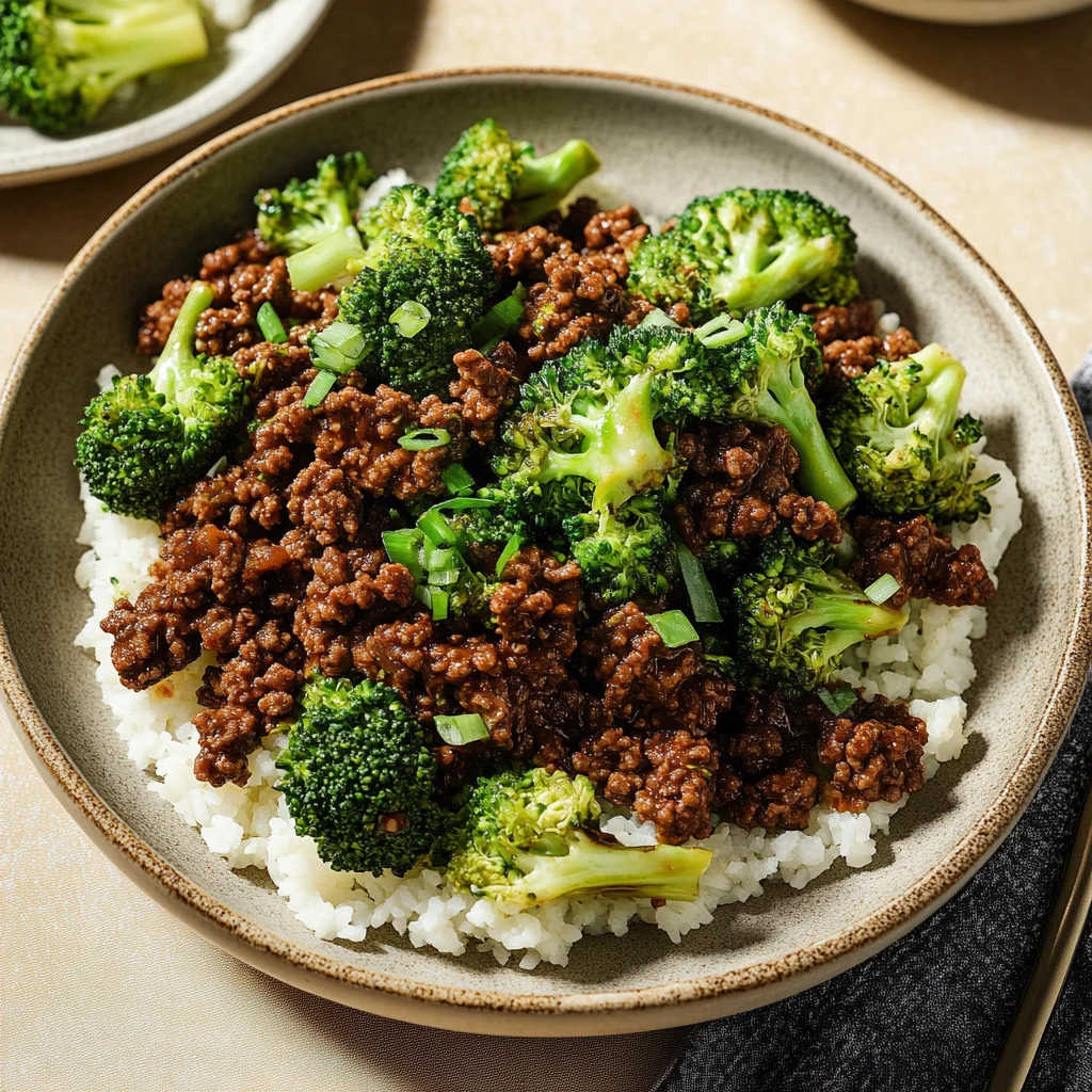 Gluten Free Ground Beef & Broccoli