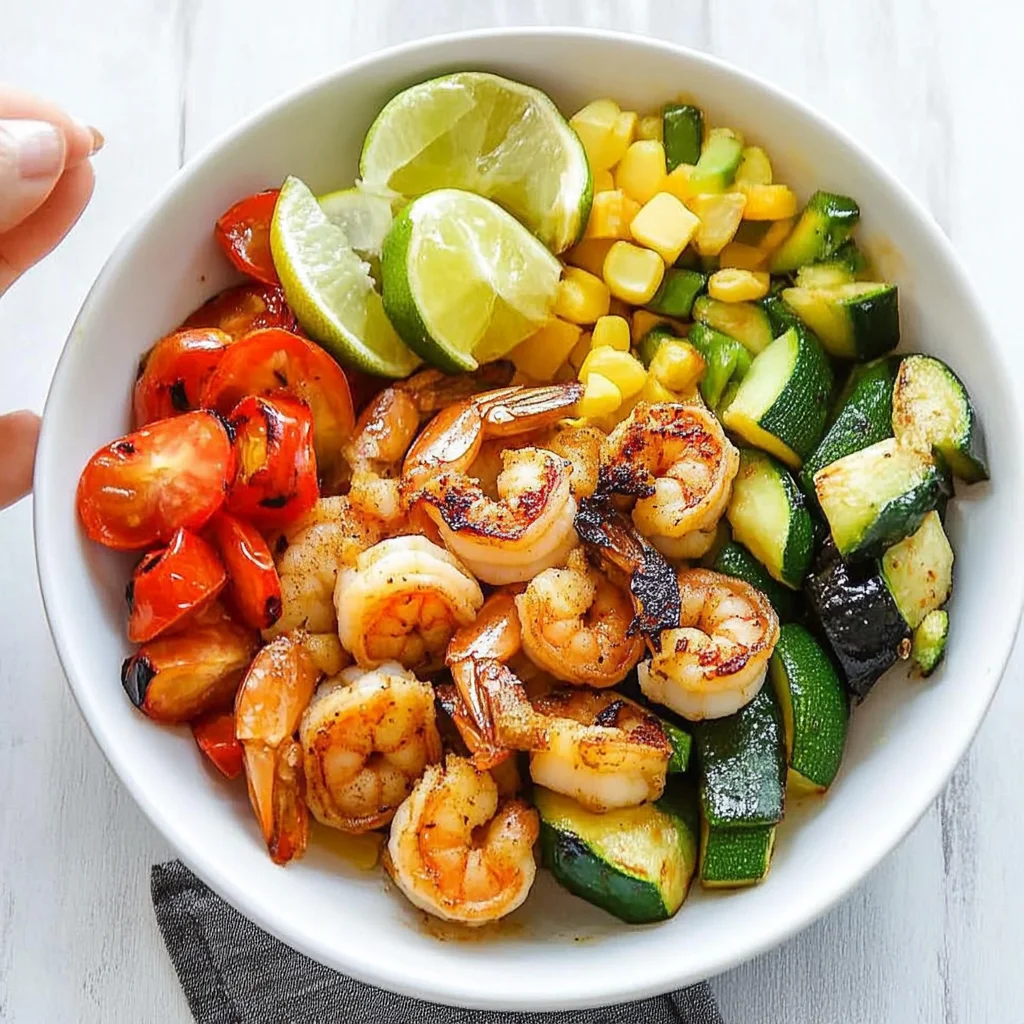 Grilled Shrimp and Vegetable Bowl