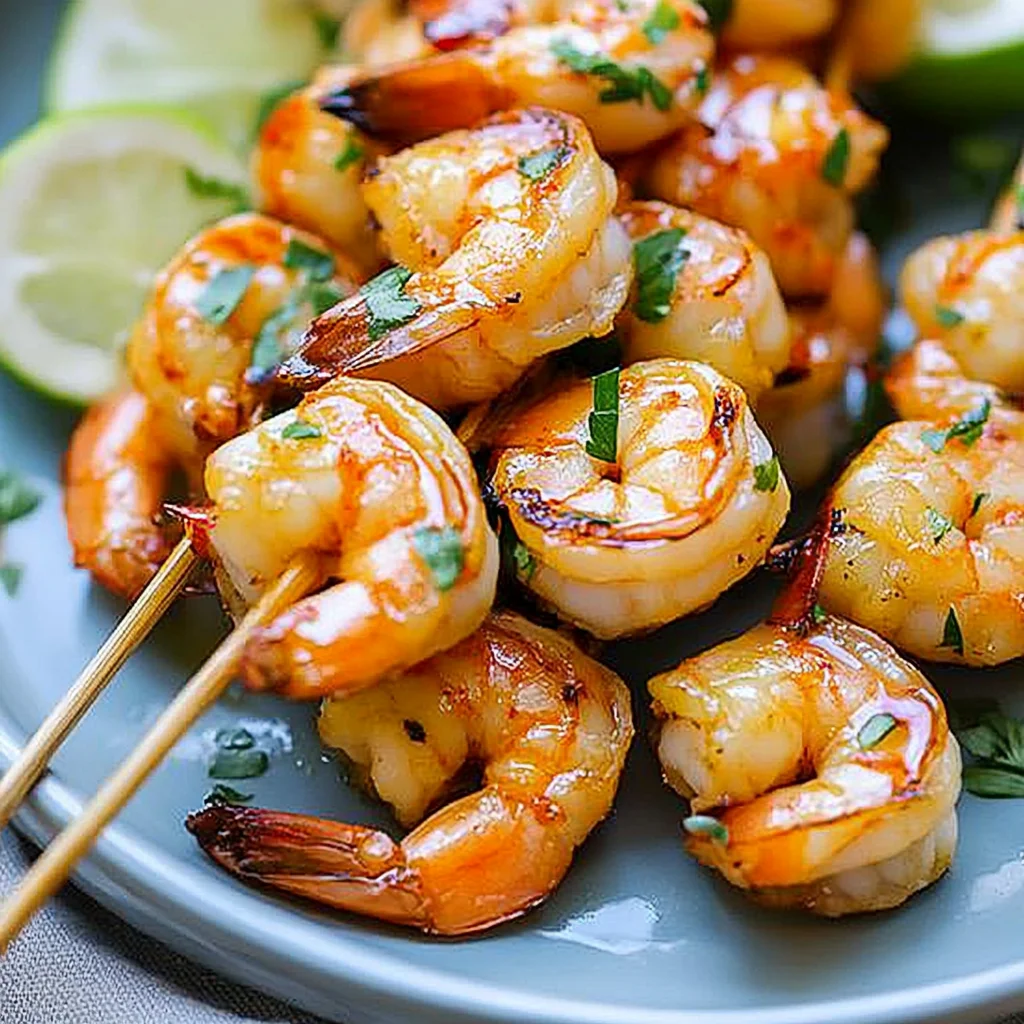 Honey Sriracha Shrimp Kebab Recipe