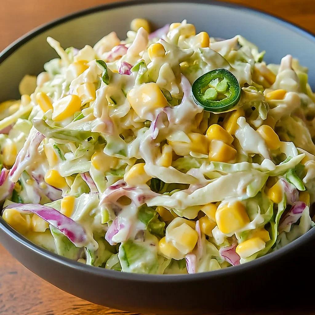 Jalapeno Corn Coleslaw