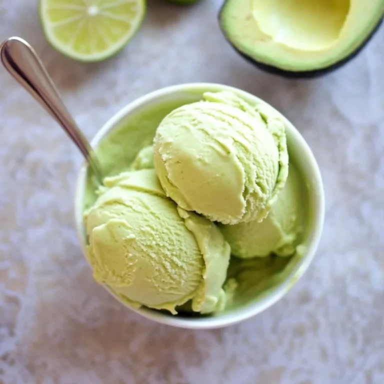 Key Lime Avocado Vegan Ice Cream