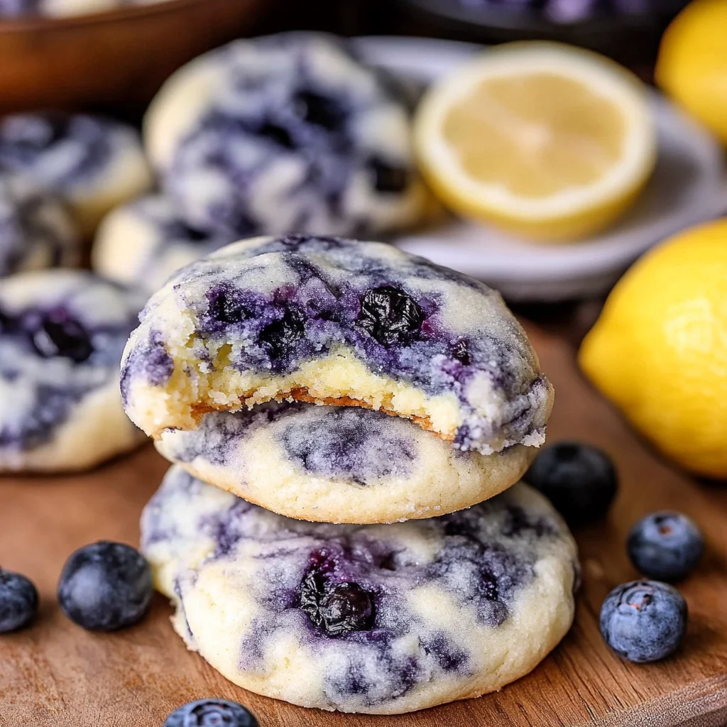 Lemon Blueberry Cheesecake Cookies