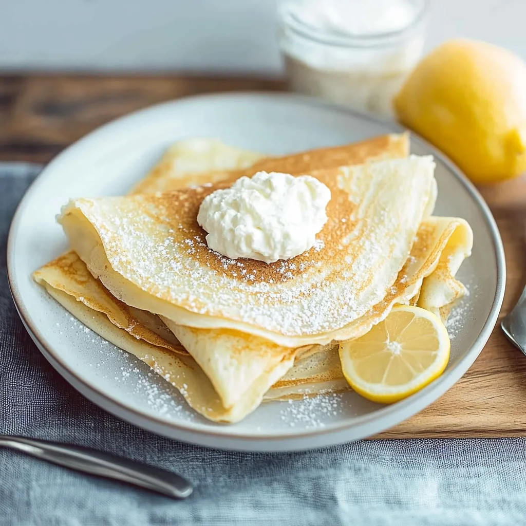 Lemon Ricotta Crepes
