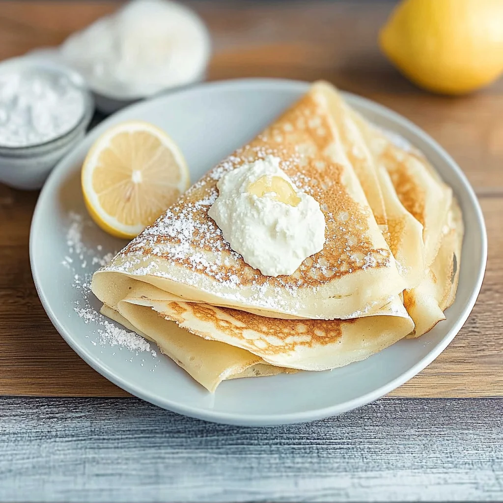 Lemon Ricotta Crepes