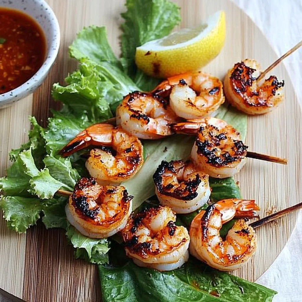 Lemongrass and Sriracha Grilled Shrimp