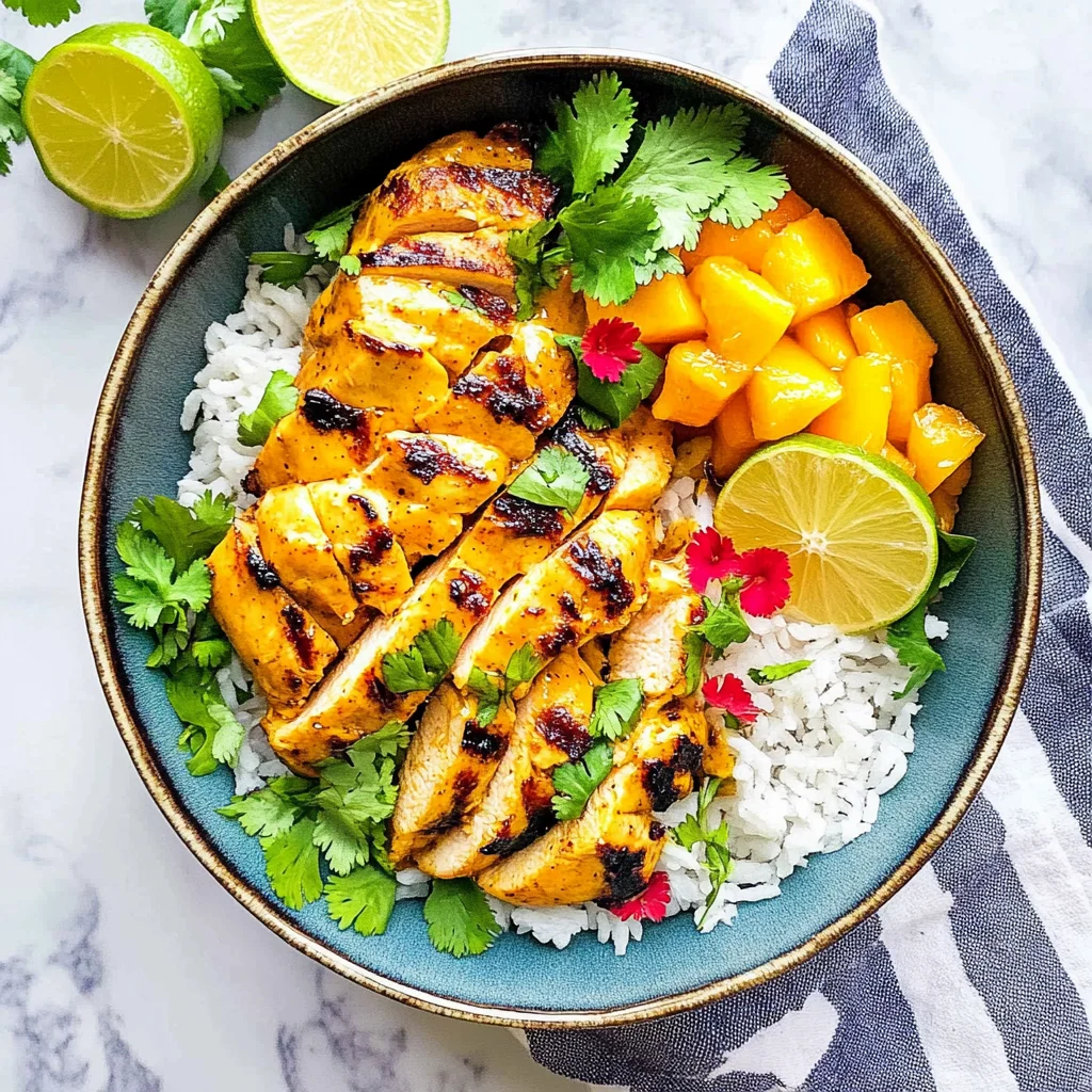 Mango Chile Chicken Bowls