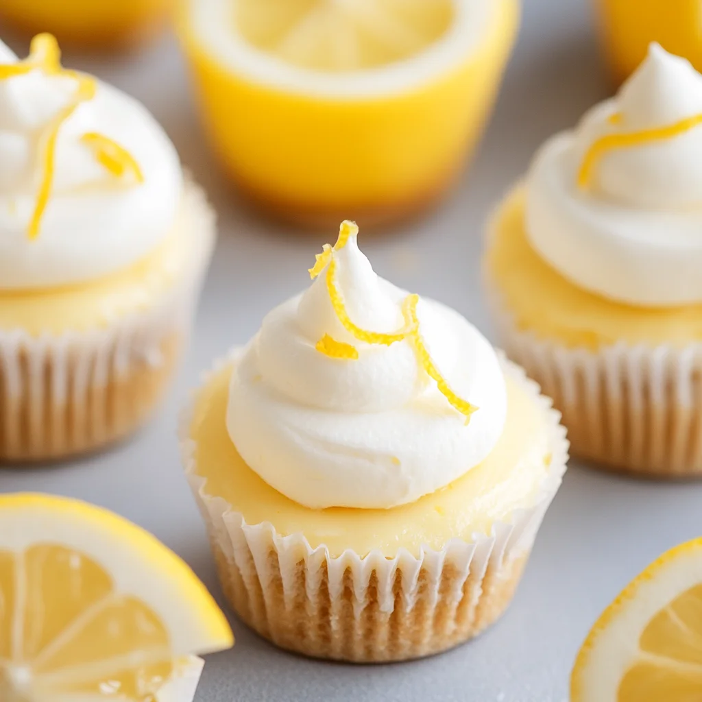 Mini Lemon Cheesecakes