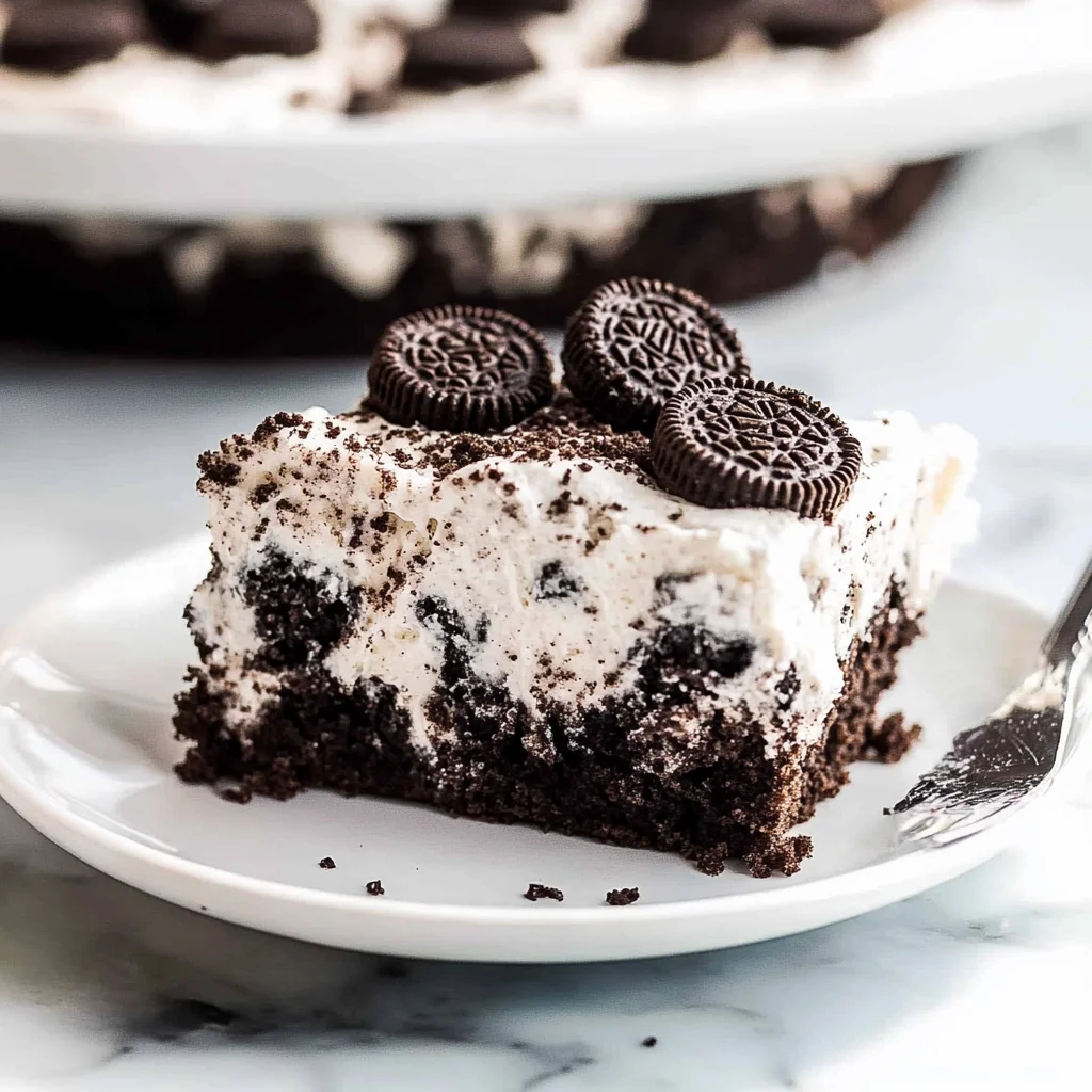 Oreo Poke Cake