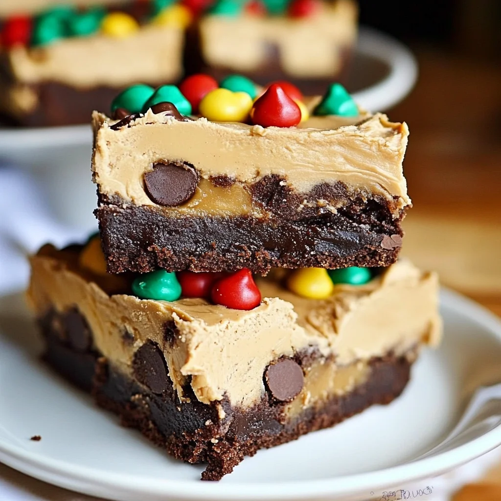 Peanut Butter Whip Brownies