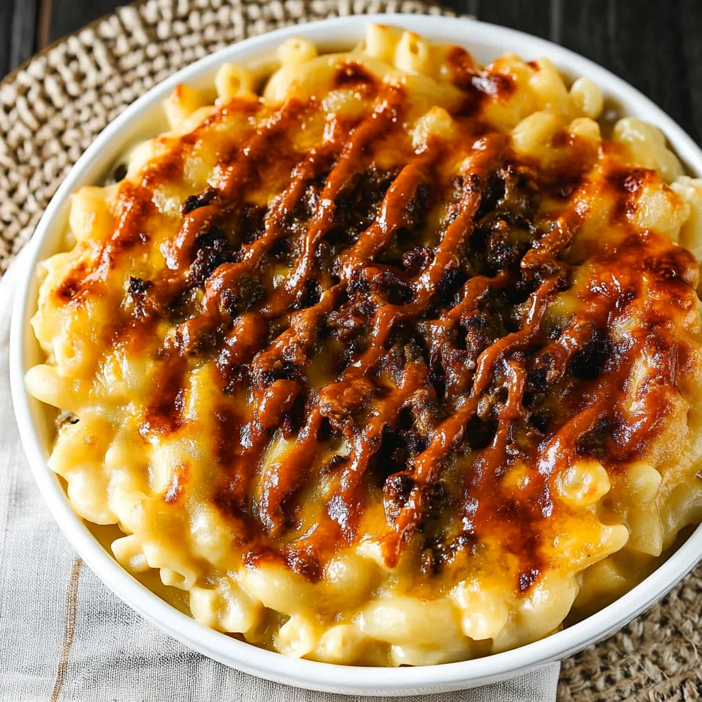 Pulled beef Mac and Cheese