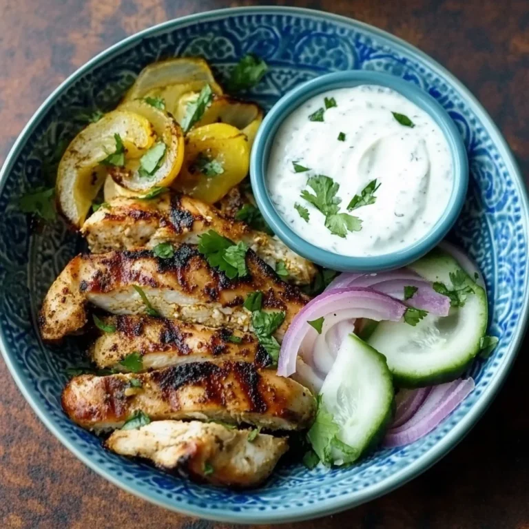 Shawarma-Spiced Grilled Chicken with Garlic Yogurt Sauce