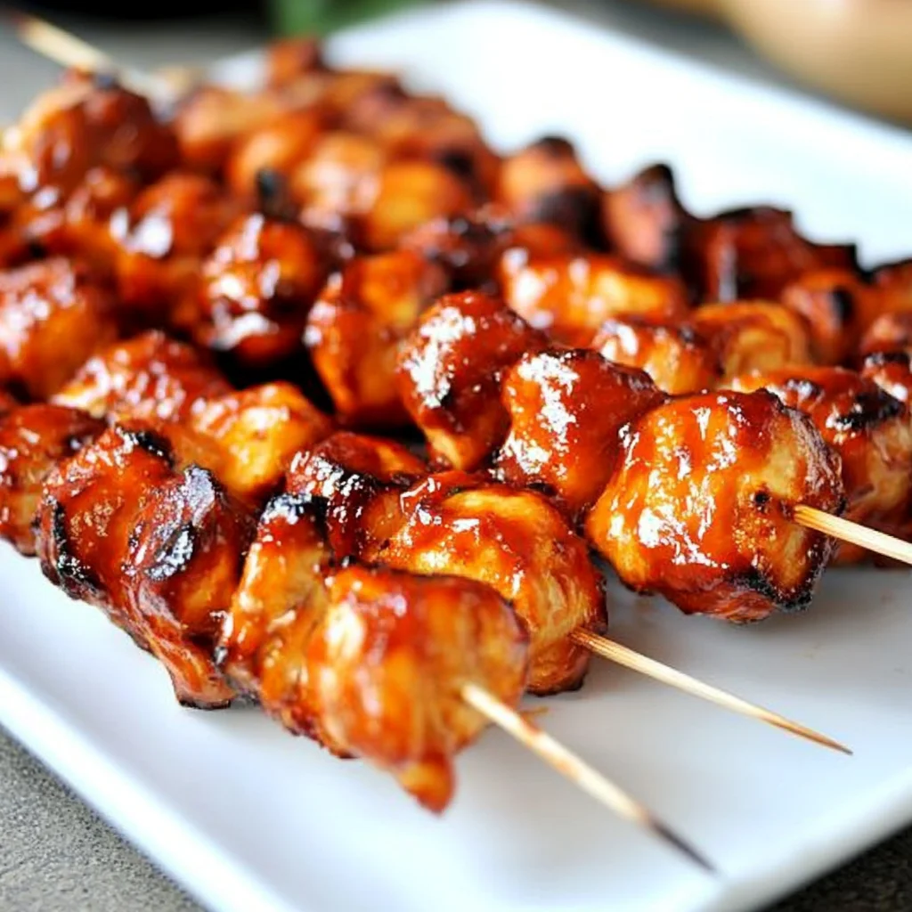 The Best BBQ Chicken Skewers Recipe