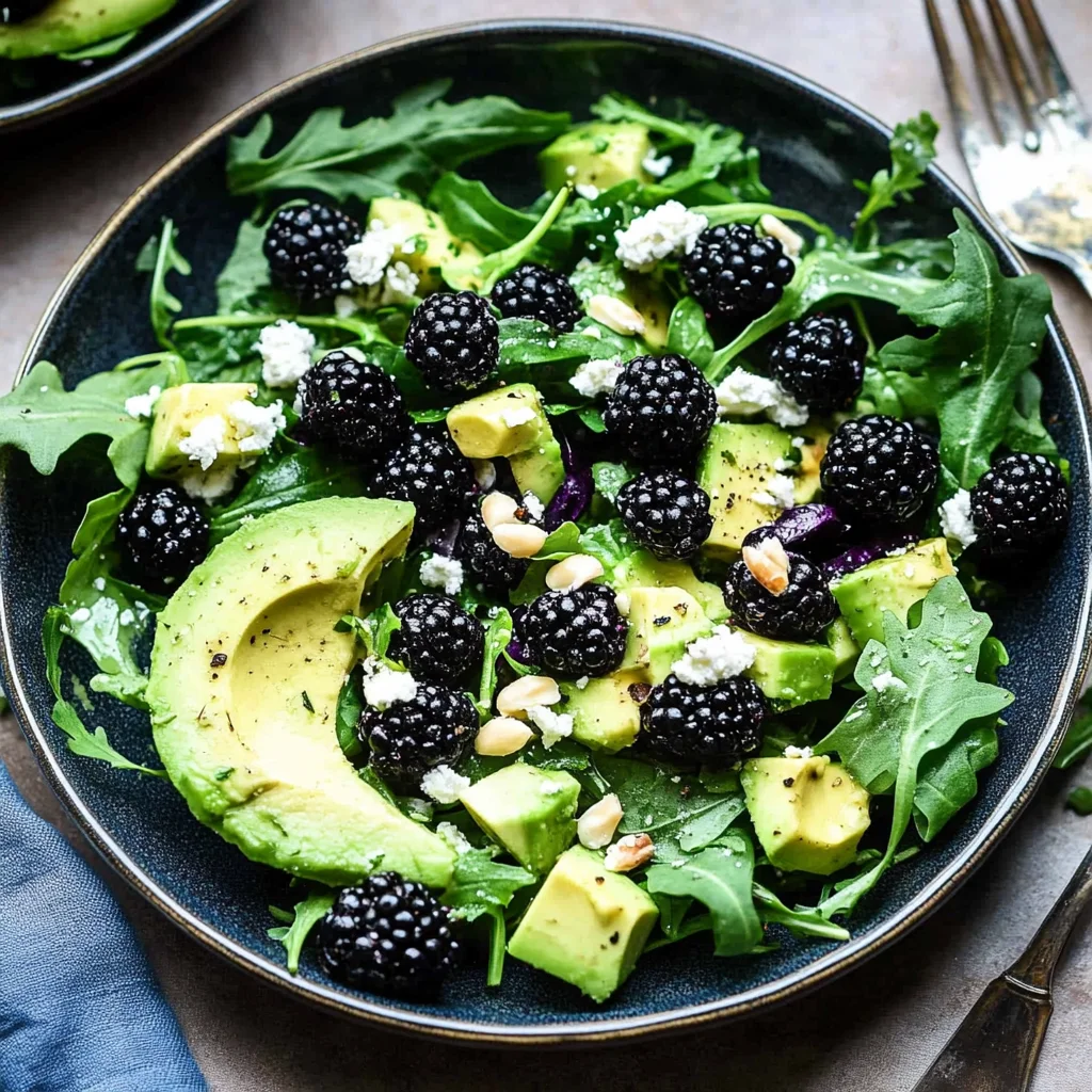 Blackberry, Avocado and Arugula Salad