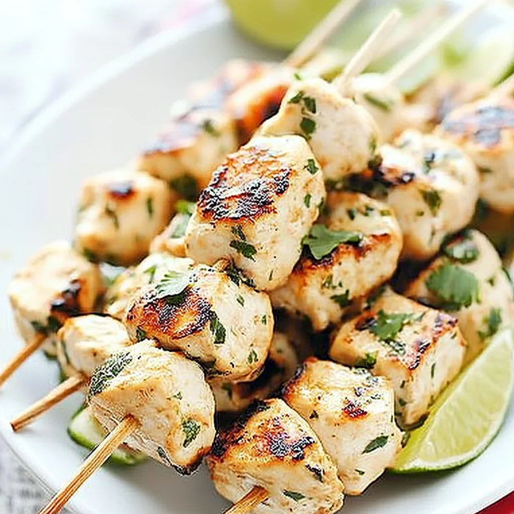 Cilantro Lime Chicken Kebab