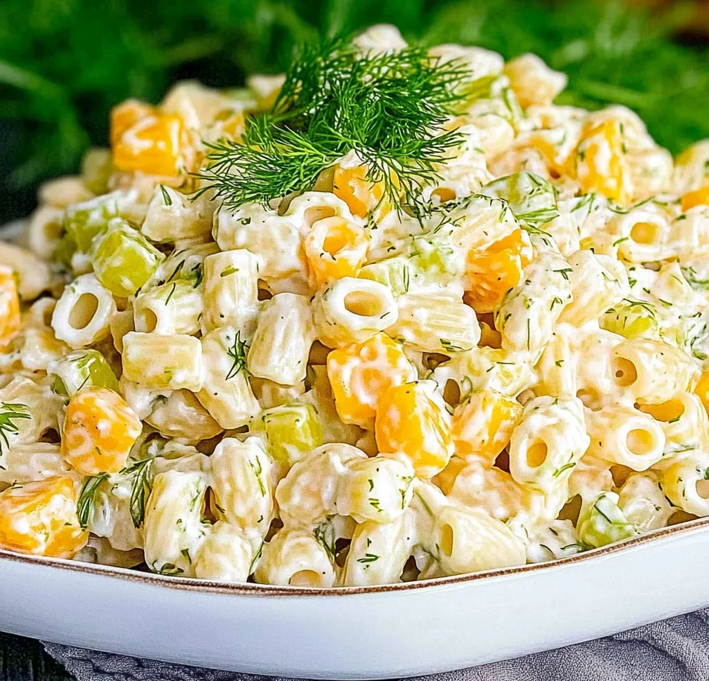 Dill Pickle Pasta Salad