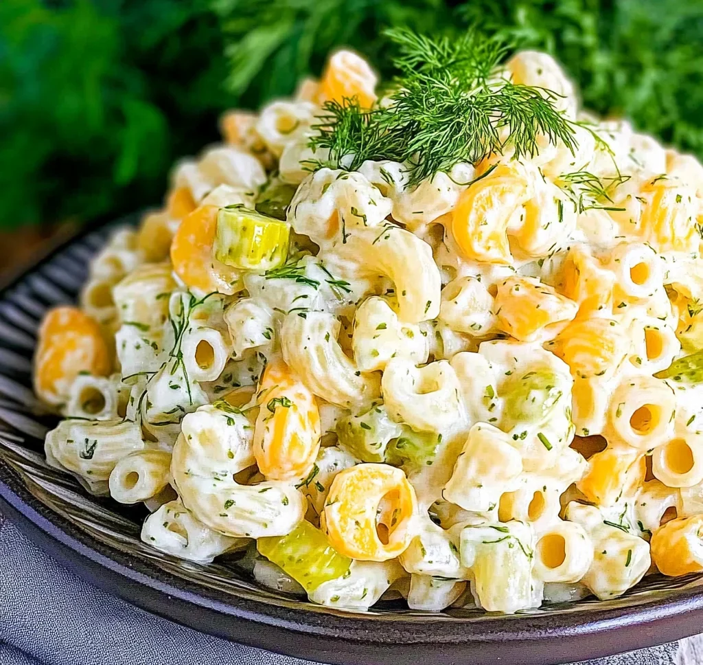 Dill Pickle Pasta Salad