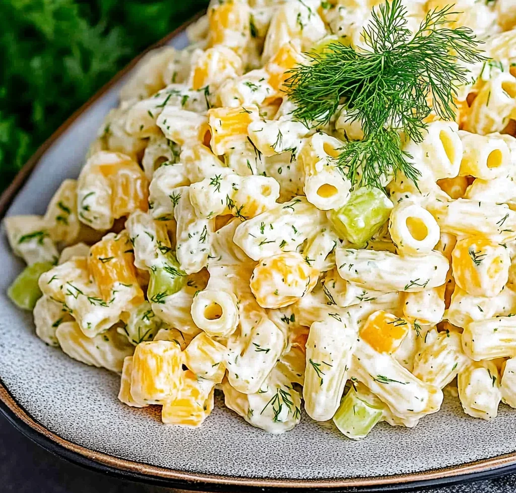 Dill Pickle Pasta Salad