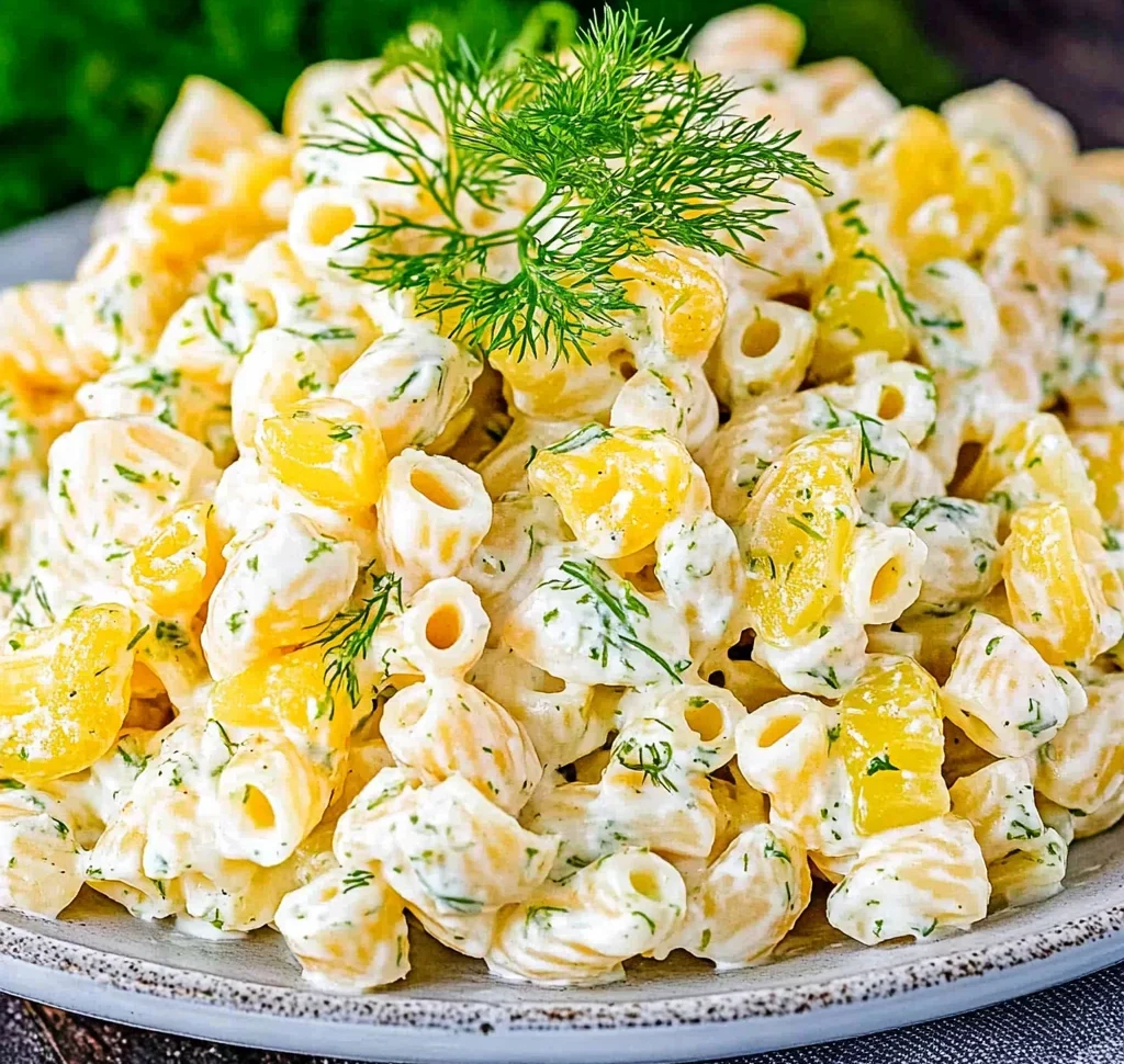Dill Pickle Pasta Salad