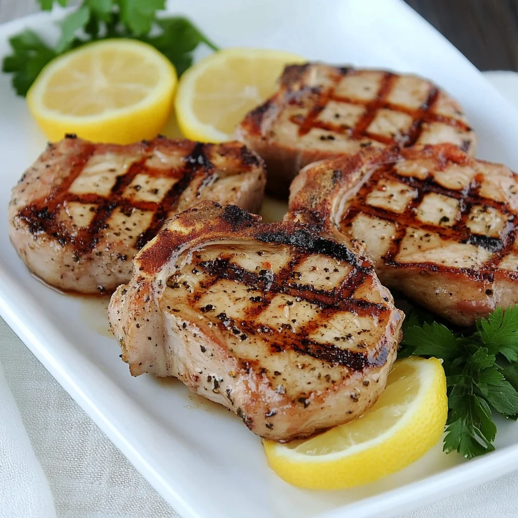 Easy Grilled Lemon Pepper beef Chops