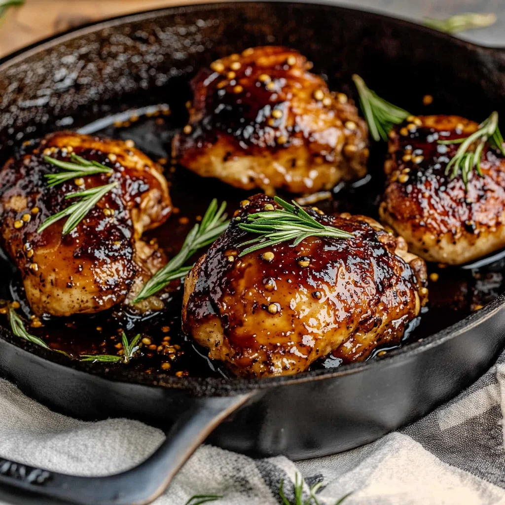 Fig Glazed Skillet Chicken