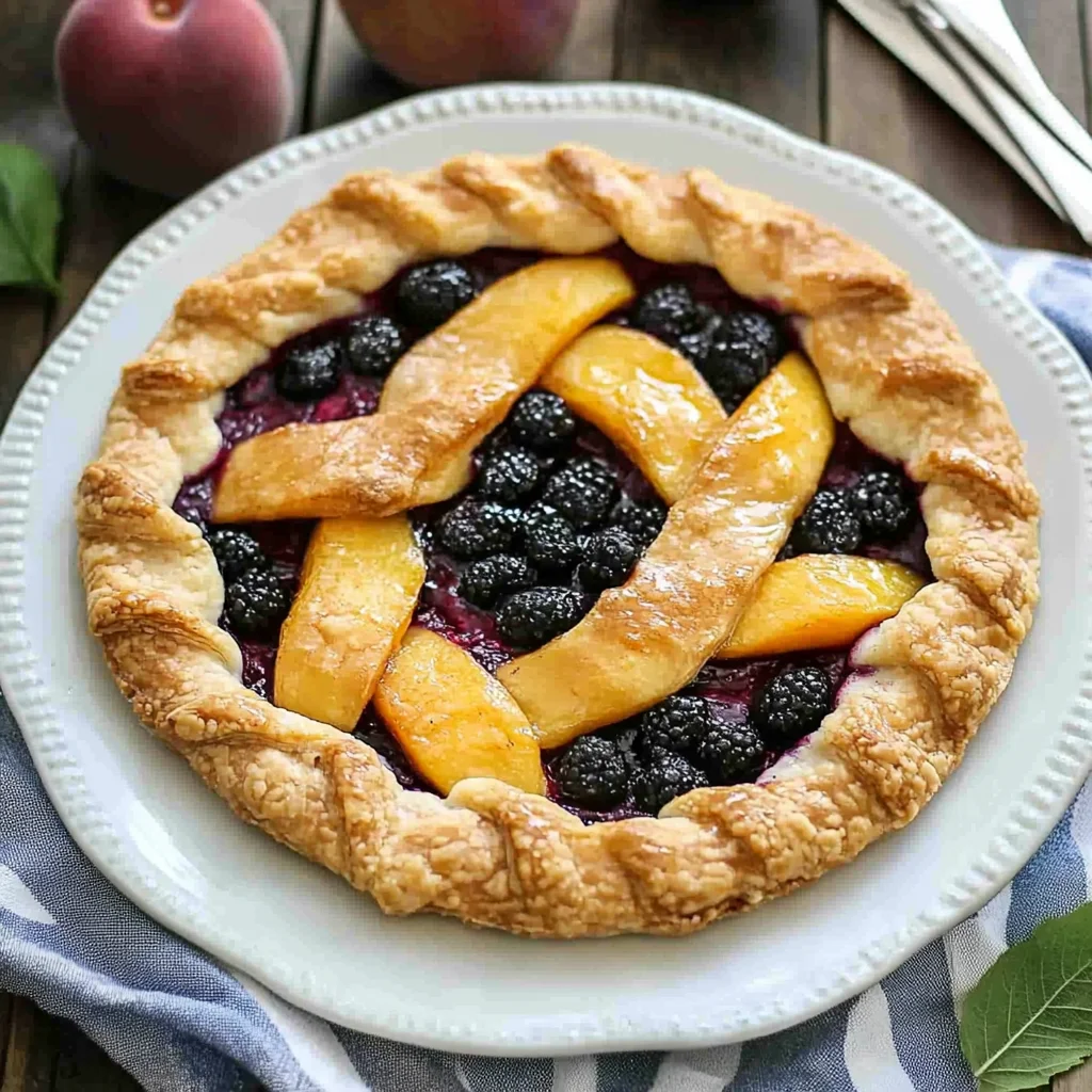 Grilled Berry Peach Pie
