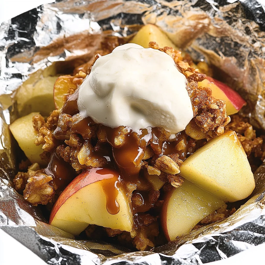 Grilled Caramel Apple Crunch