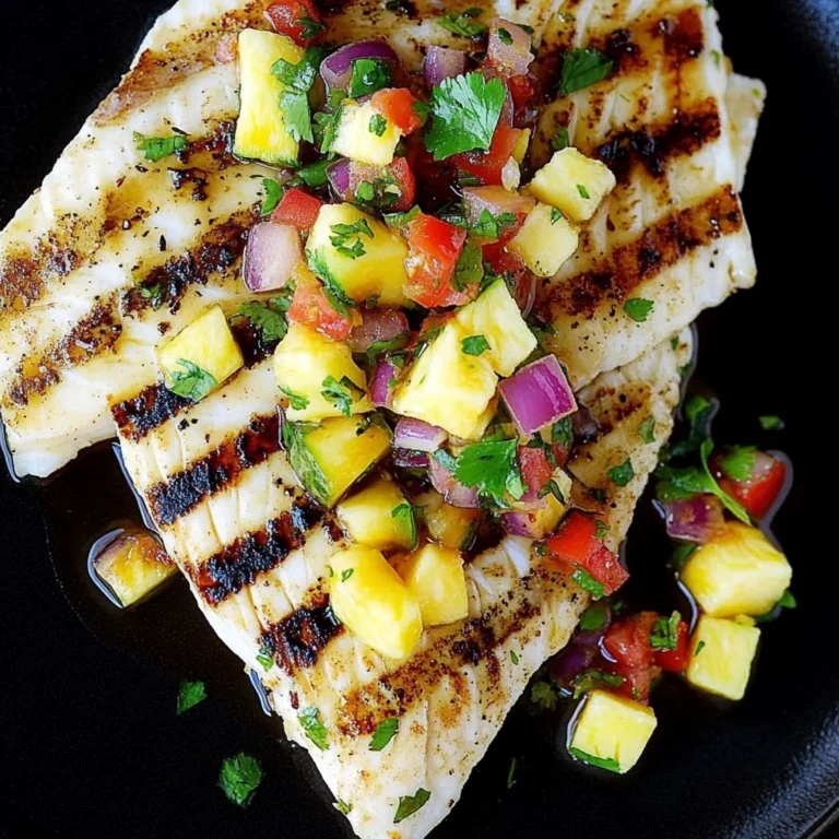 Grilled Mahi Mahi with Pineapple Salsa