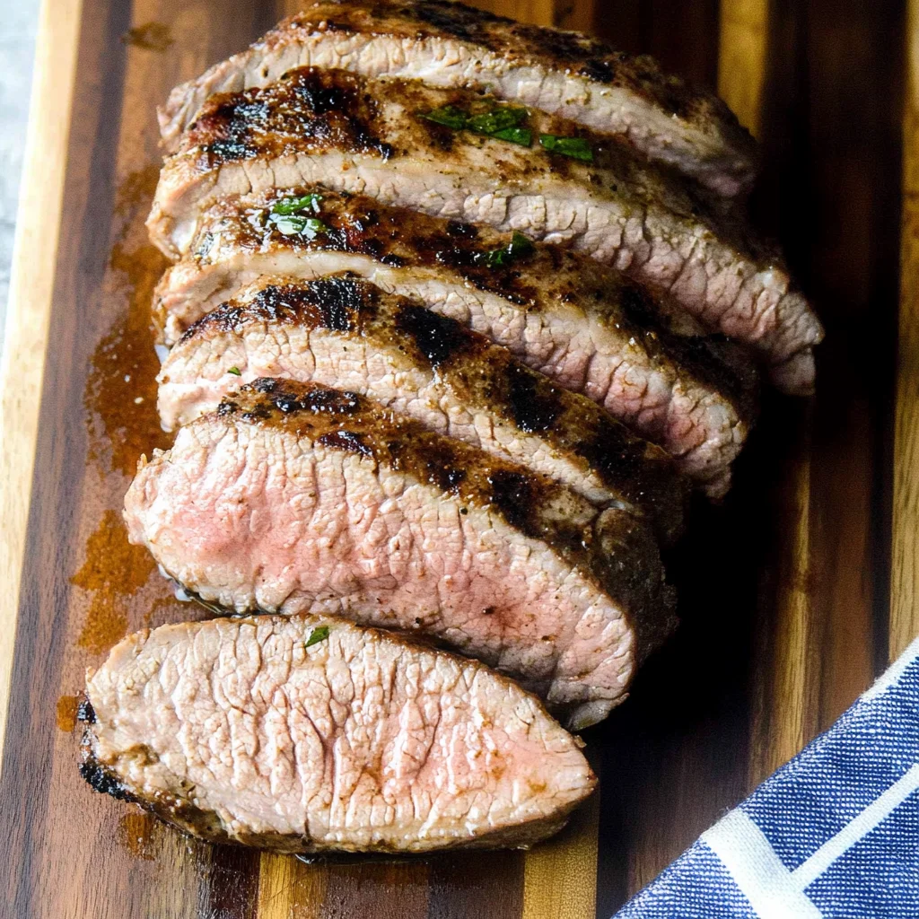 Grilled Mojo-Marinated beef Tenderloin