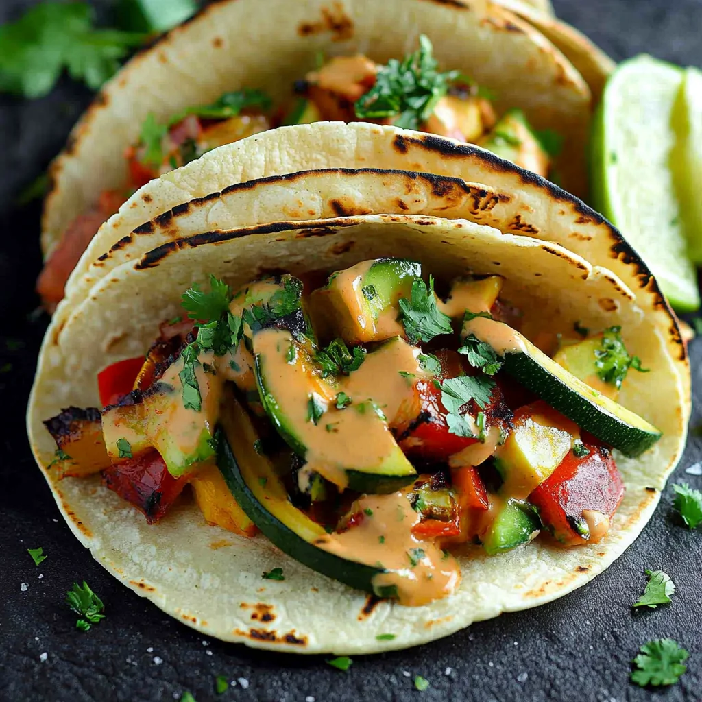 Grilled Thai Vegetable Tacos Recipe
