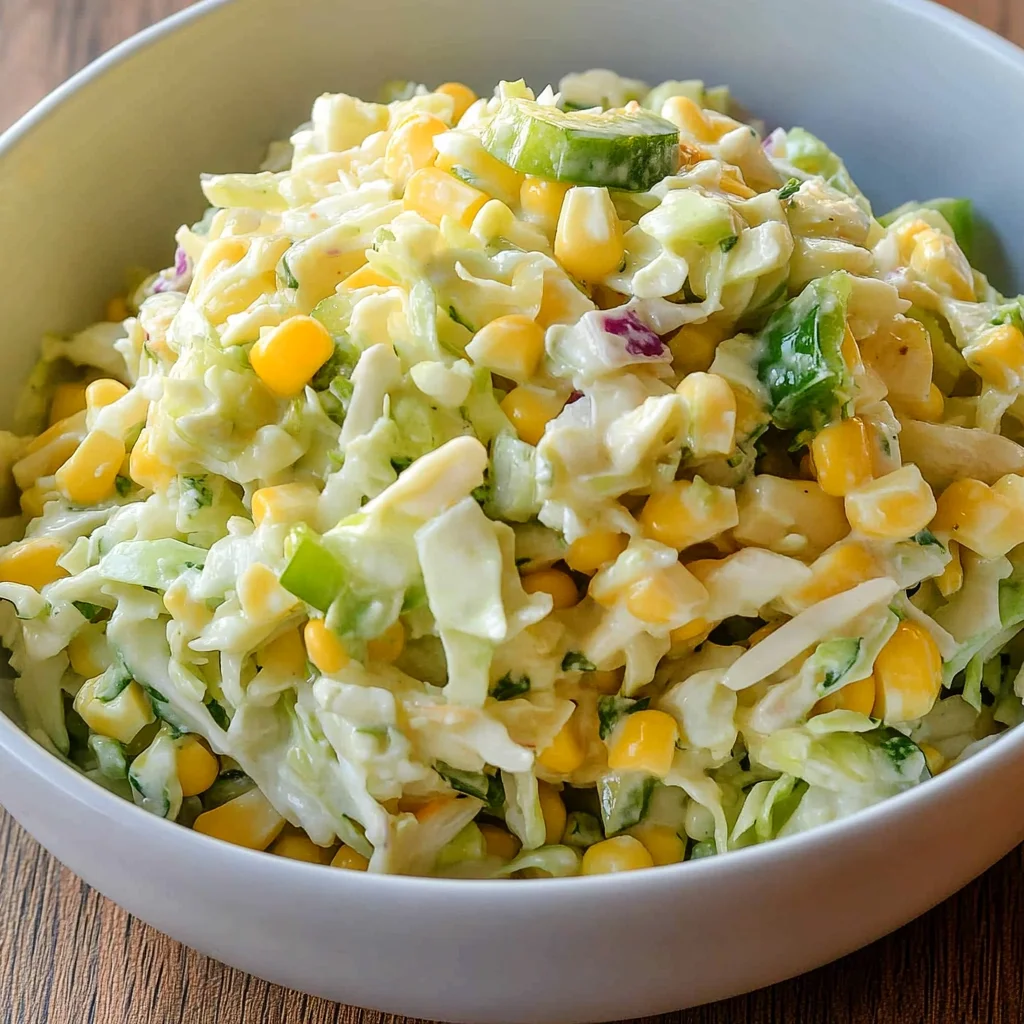 Jalapeno Corn Coleslaw